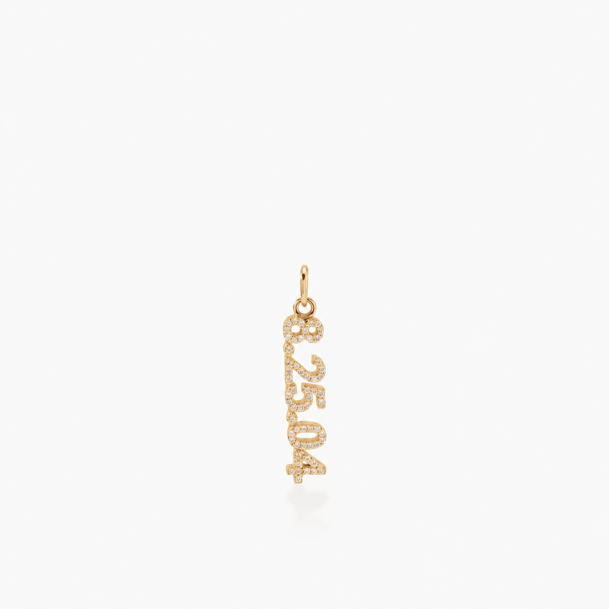 Pavé Vertical Date Charm