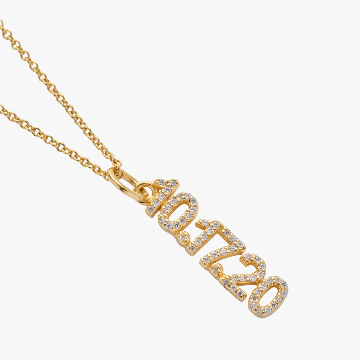 Pavé Vertical Date Charm