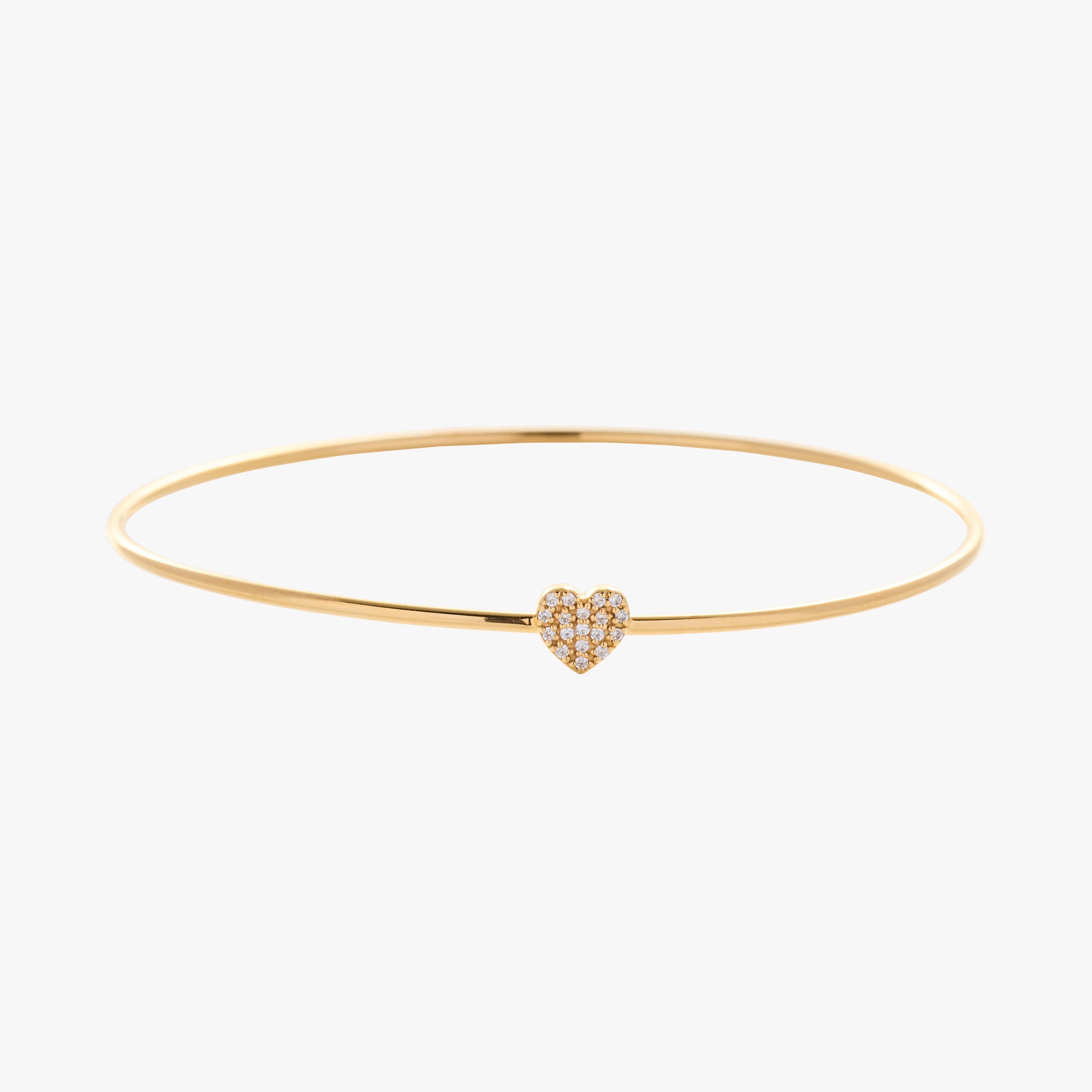 Pavé Heart Bangle