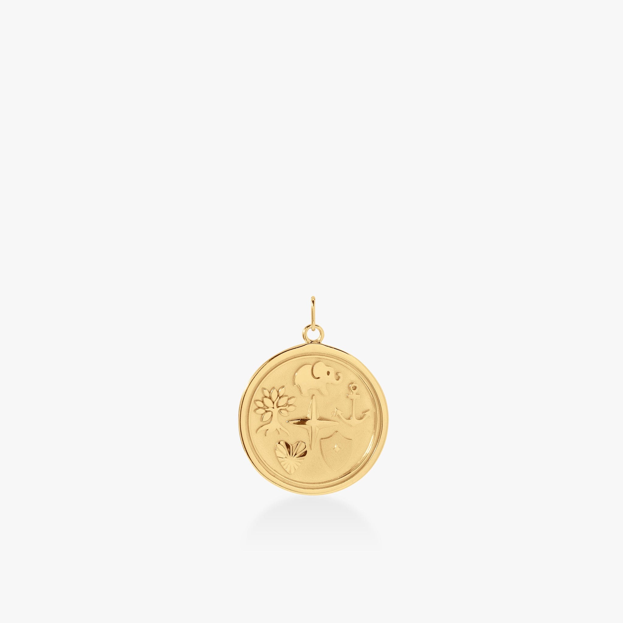 Reflection Coin Pendant