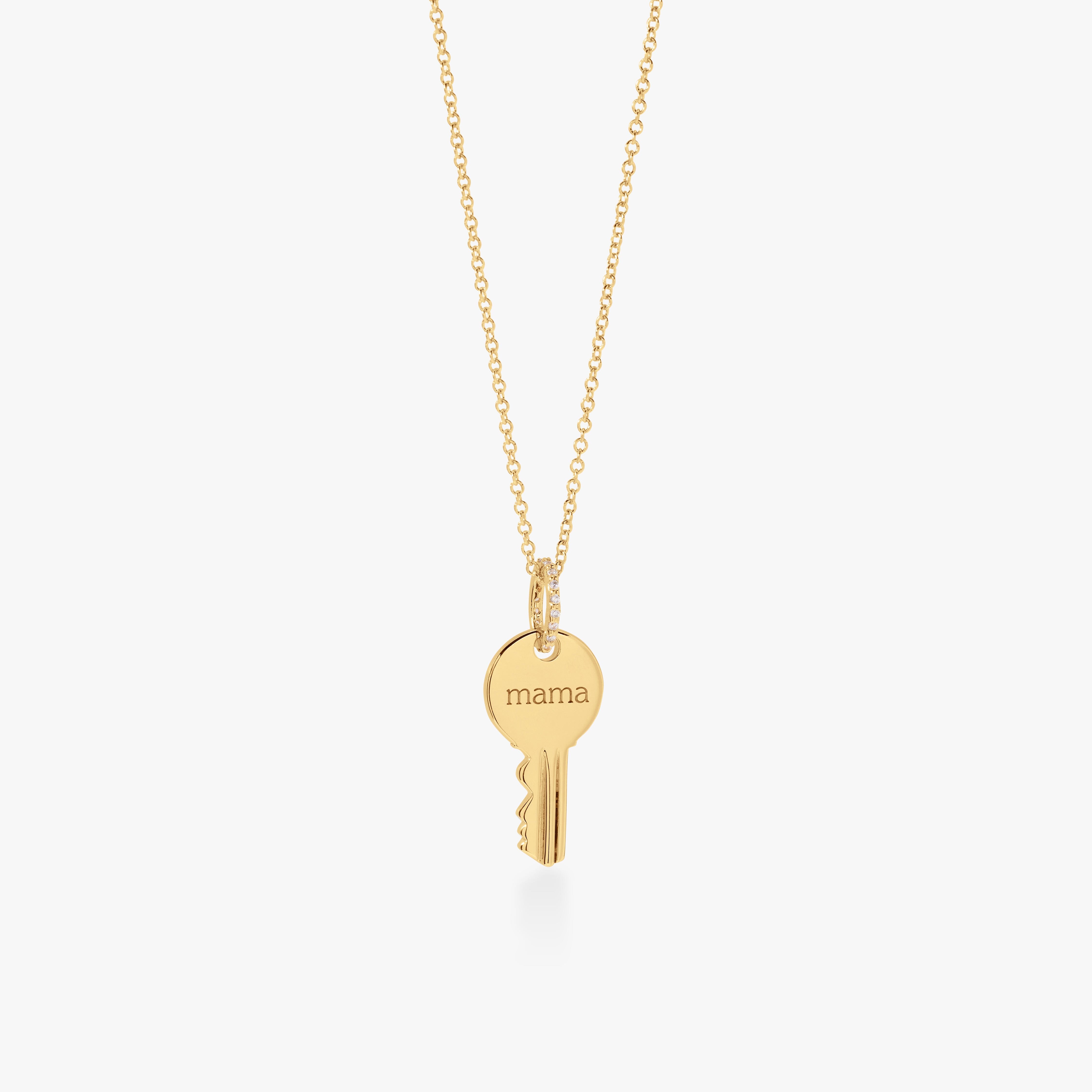 Round 'Mama' Key Necklace