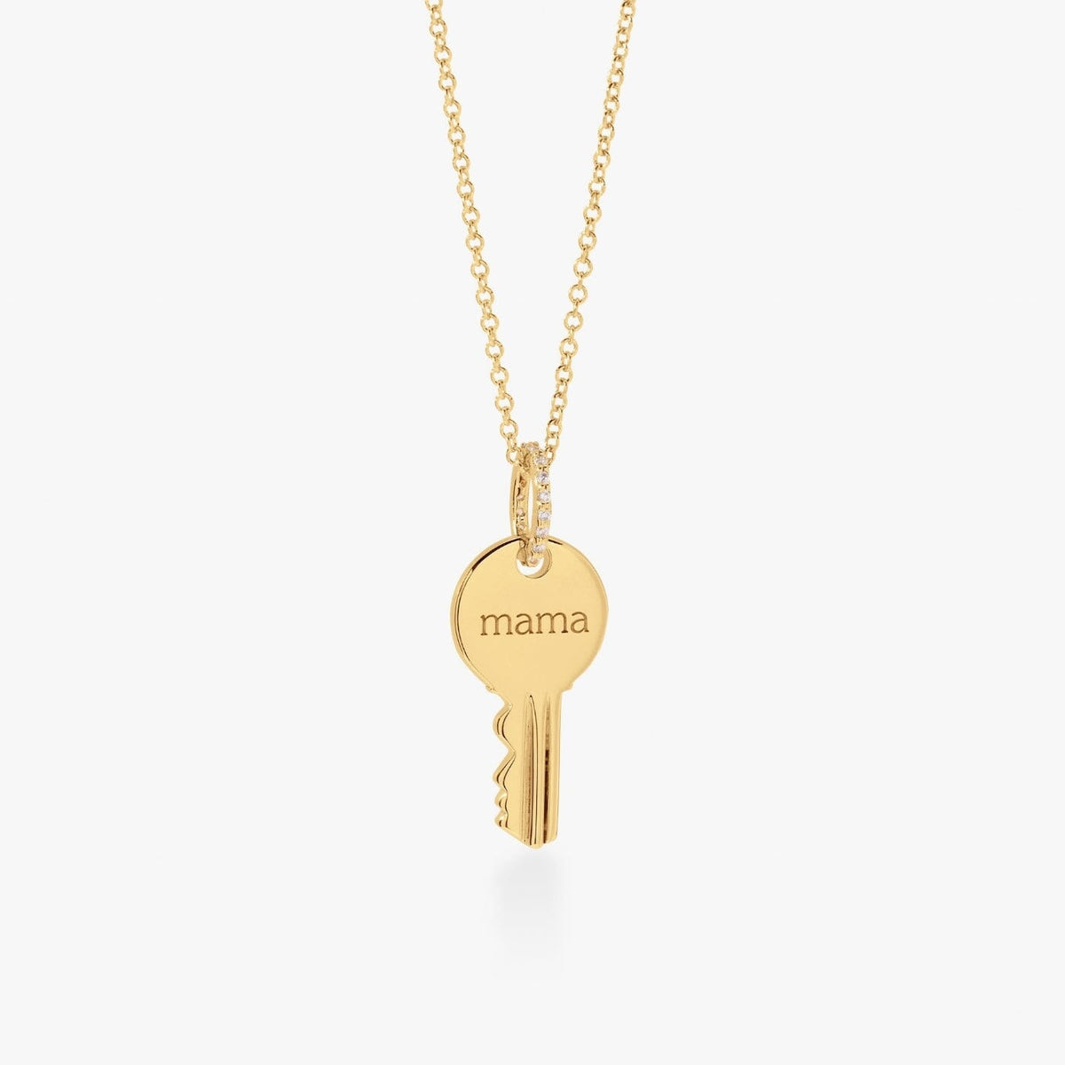 Round 'Mama' Key Necklace