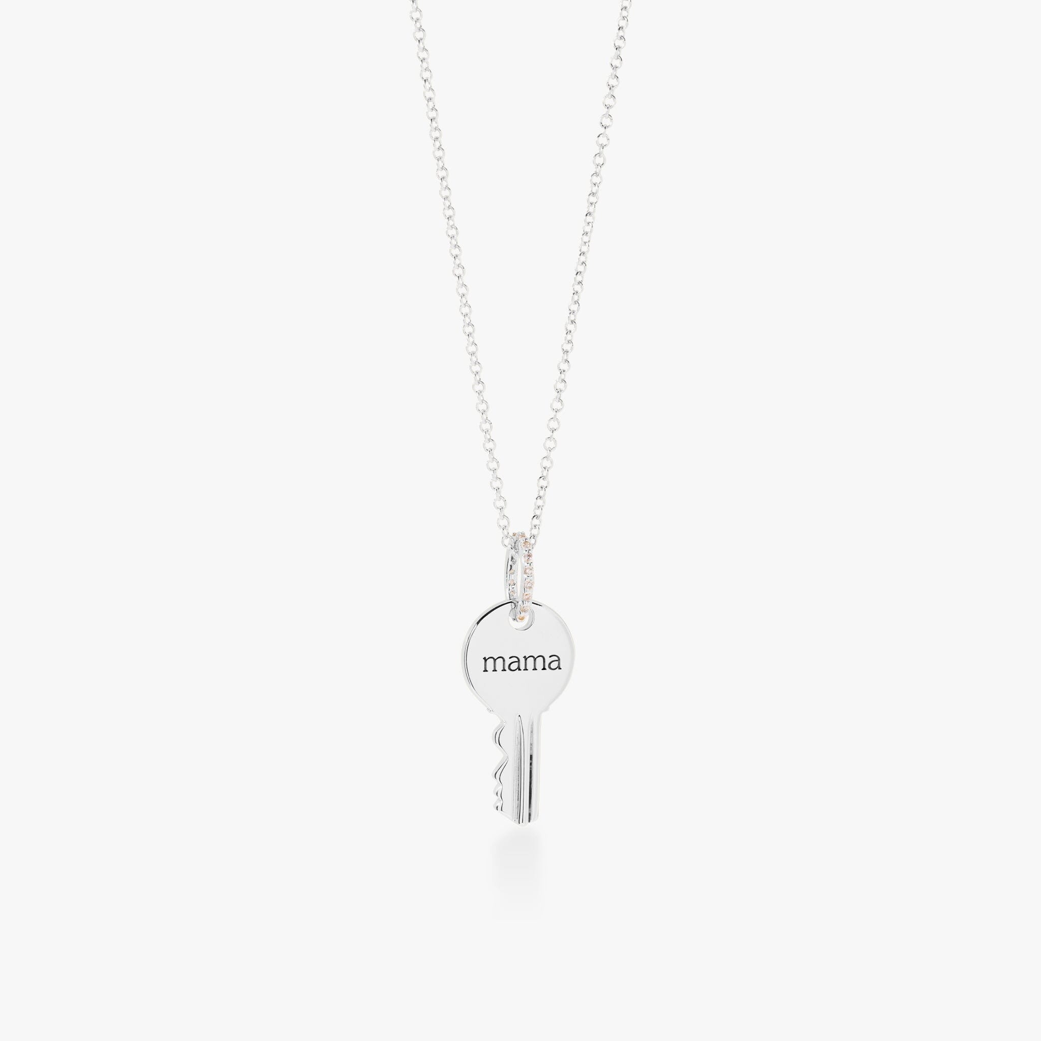 Round 'Mama' Key Necklace