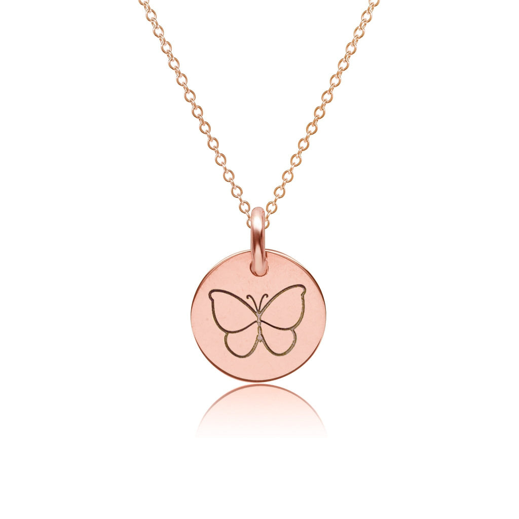 Engravable Butterfly Necklace