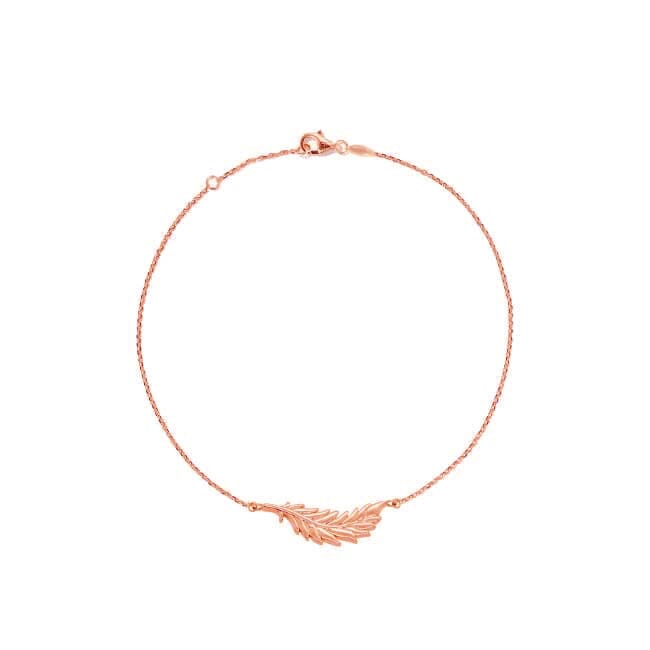14k Gold Flamingo Feather Bracelet by Lindsey Gurk