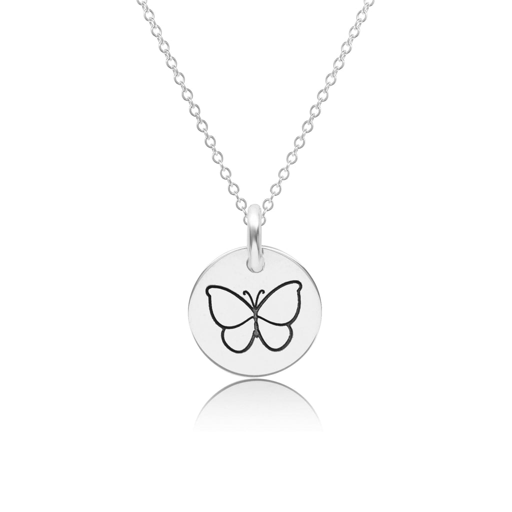 Engravable Butterfly Necklace