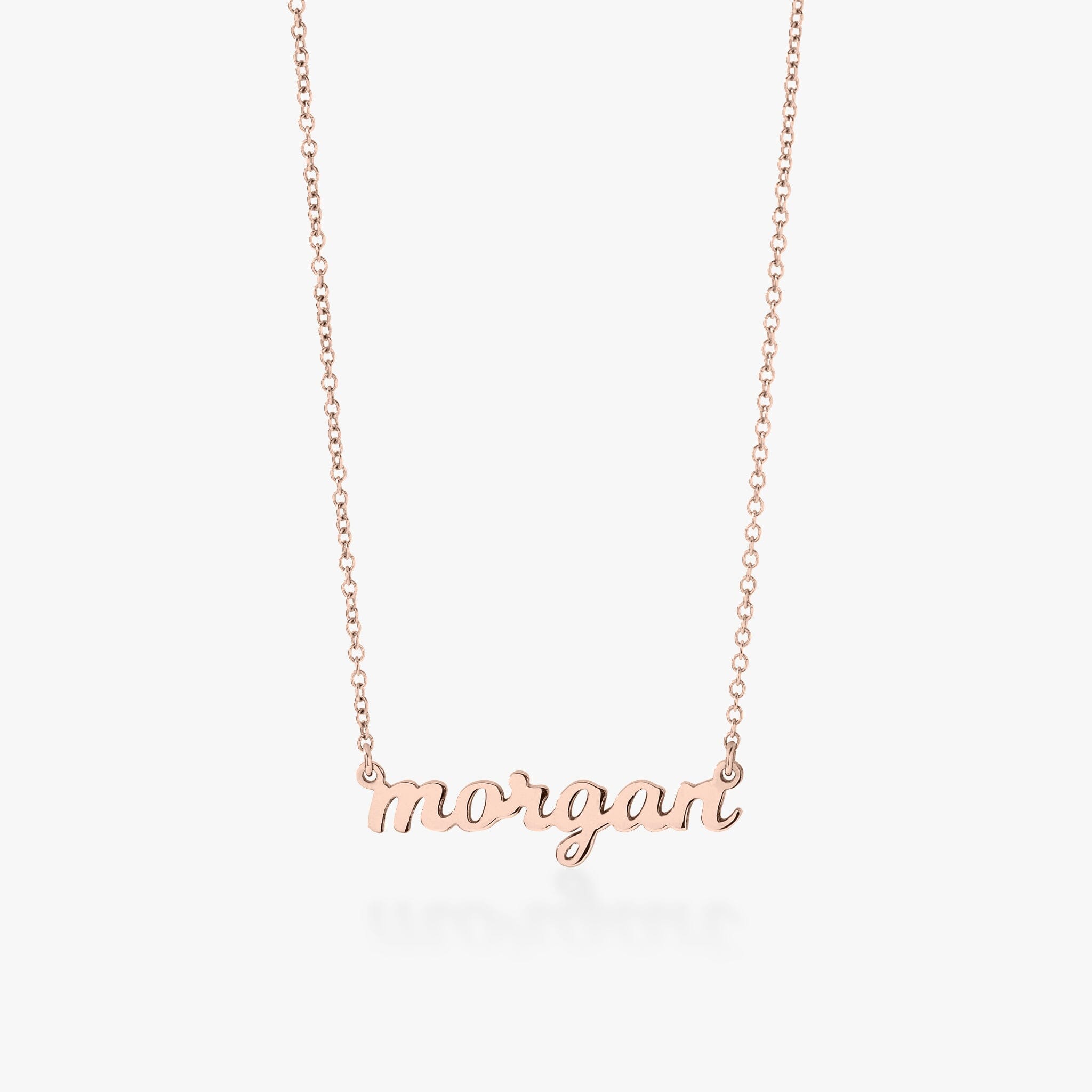 Script Nameplate Necklace