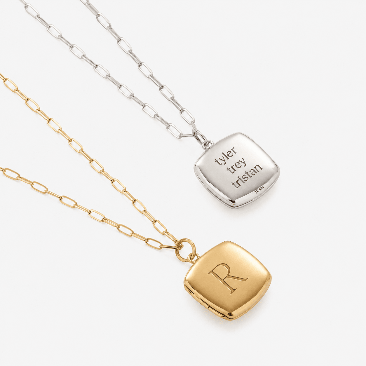 Square Locket Necklace