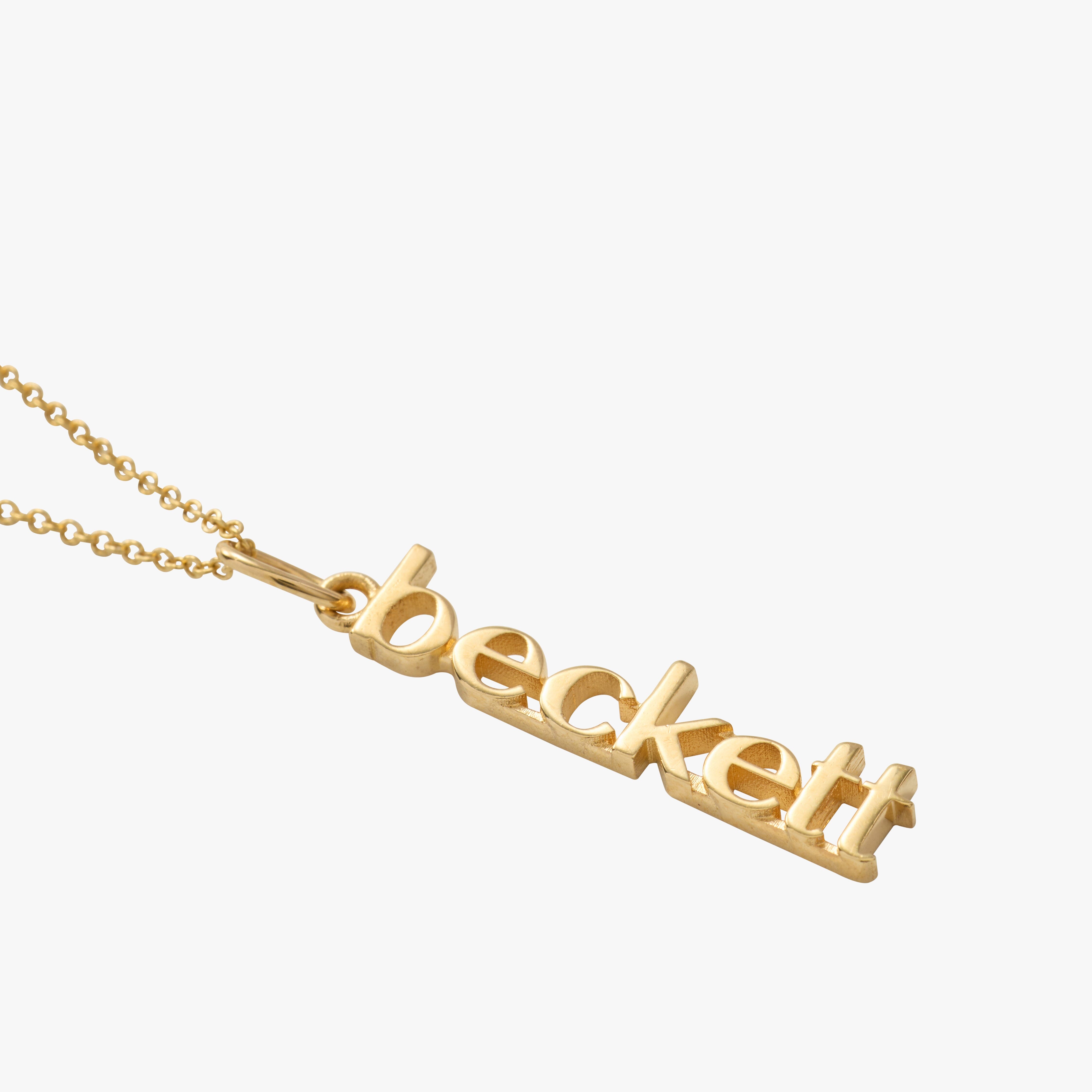 Vertical Name Necklace