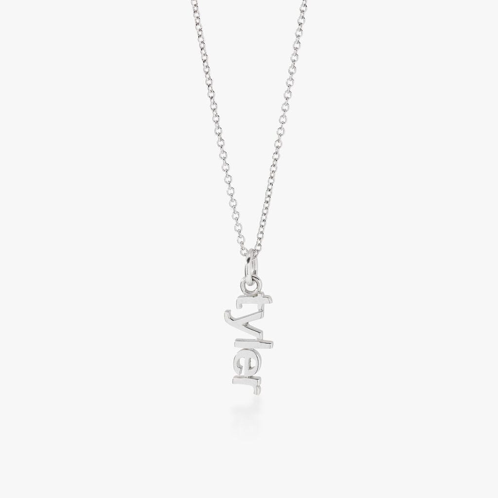 Vertical Name Necklace
