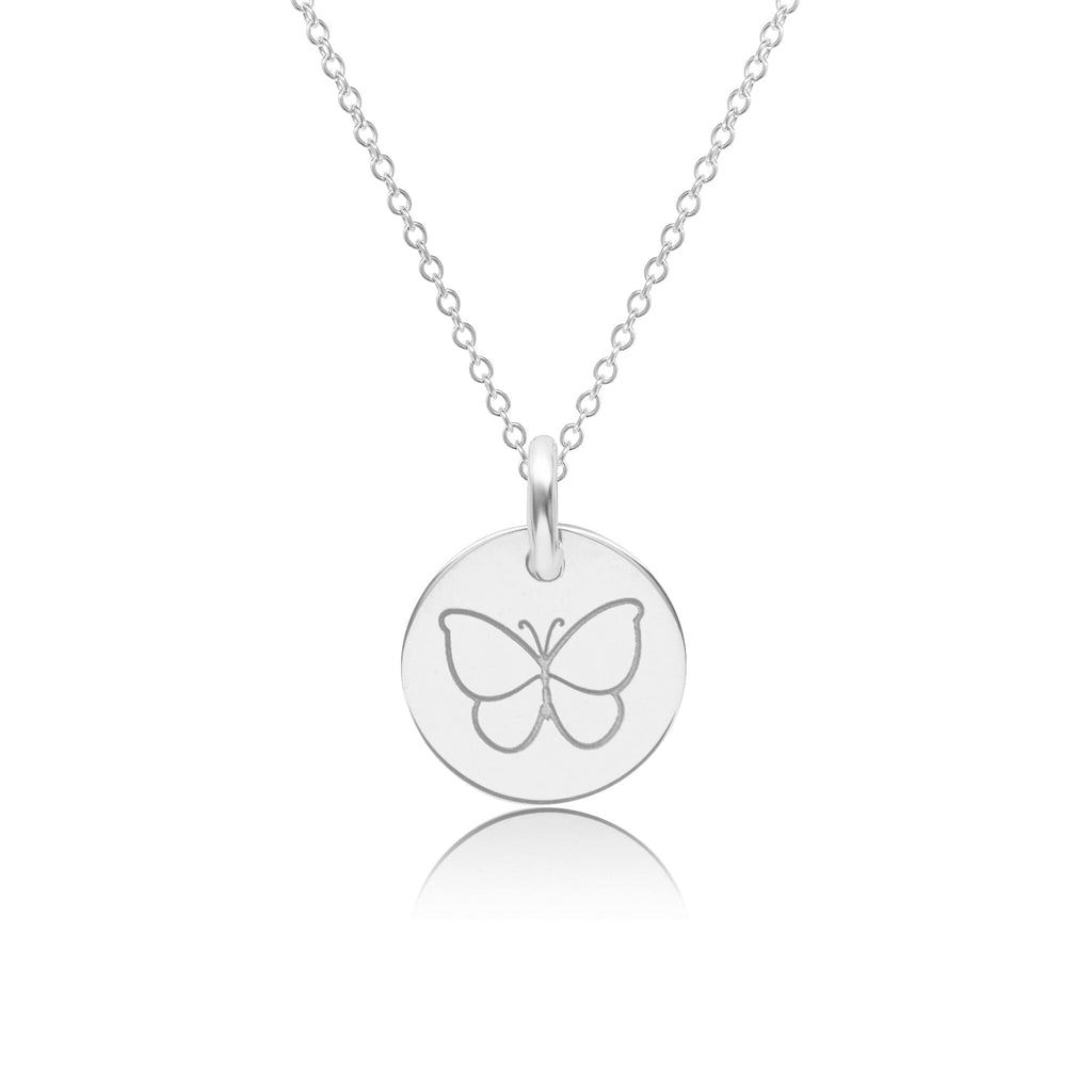 Engravable Butterfly Necklace