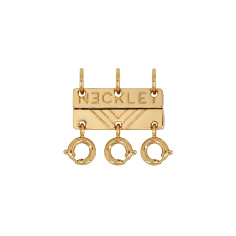 The Necklet Triple Layering Clasp Tiny Tags