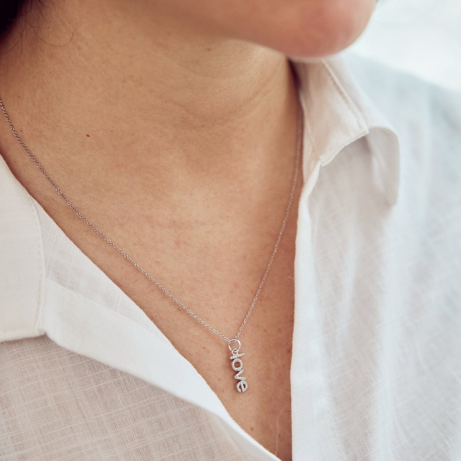 ◆STONEHENgE◆ Love Duet 14K Necklace SA25A72T StoneHenge 14K Necklace F0164 Love Duet Rose Gold Cubic