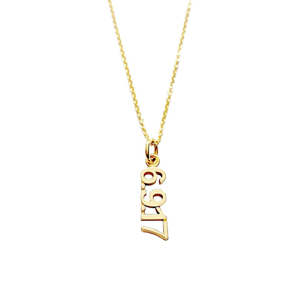 14K Solid Gold Necklace, Thin Chain, Tiny Thin Pendant, 14K Yellow Gol –  tinytinygold