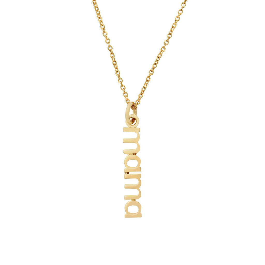 14k Gold Vertical Mama Necklace