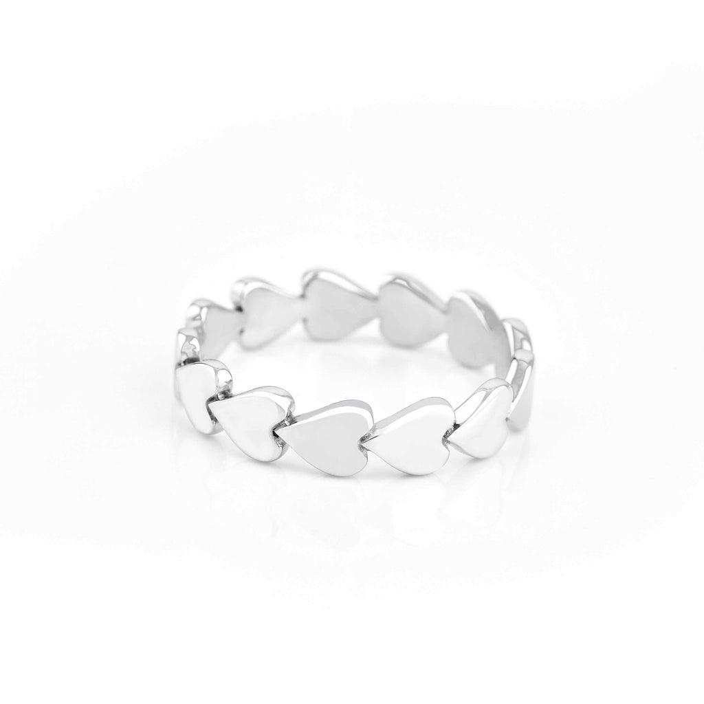 Sterling Silver Perfectly Imperfect Heart Band