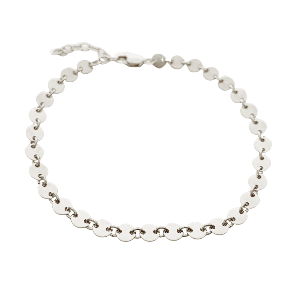 Sterling silver coin bracelet deals