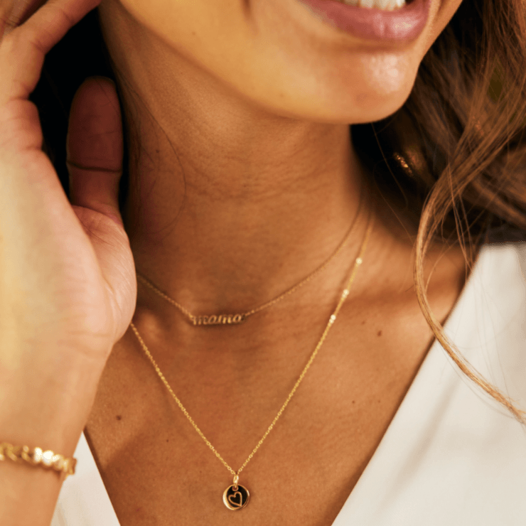 Gold Perfectly Imperfect Heart Necklace