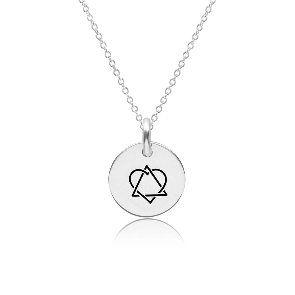 Sterling Silver Engravable Adoption Necklace
