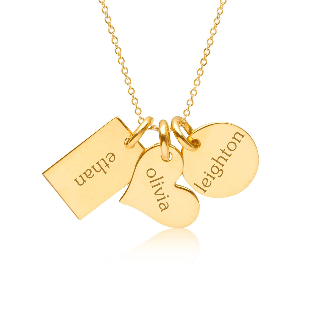 Gold Family Necklace