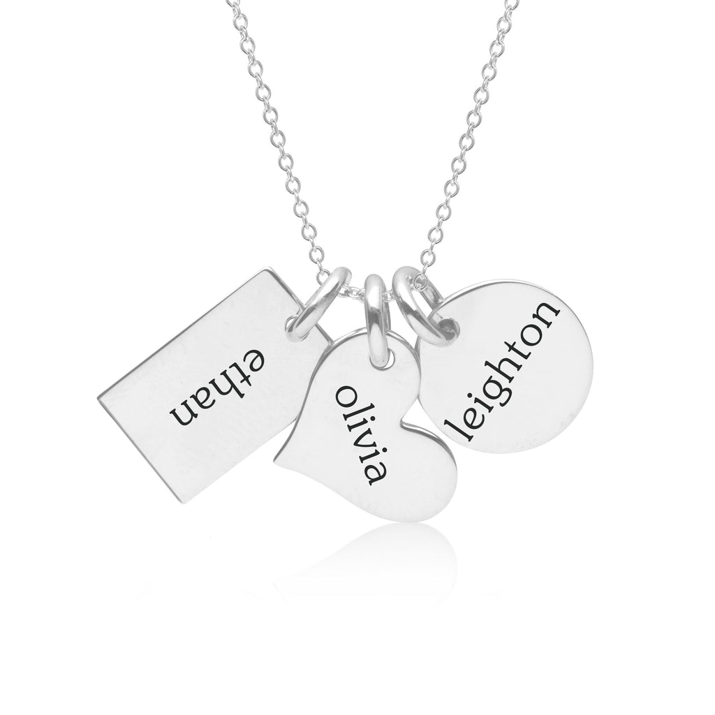 Sterling Silver Family Necklace
