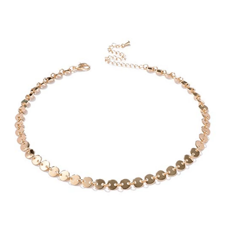 Gold-Filled Coin Style Choker - tinytags