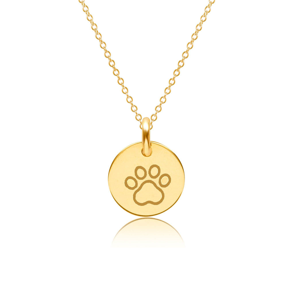 dog wax seal necklace charm - faithful - gold wax seal jewelry | suegray  jewelry