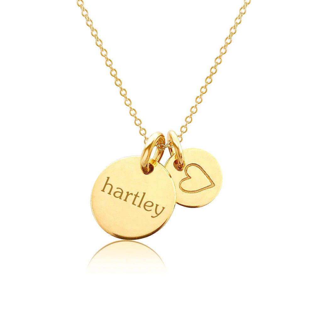 Gold Perfectly Imperfect Heart Necklace