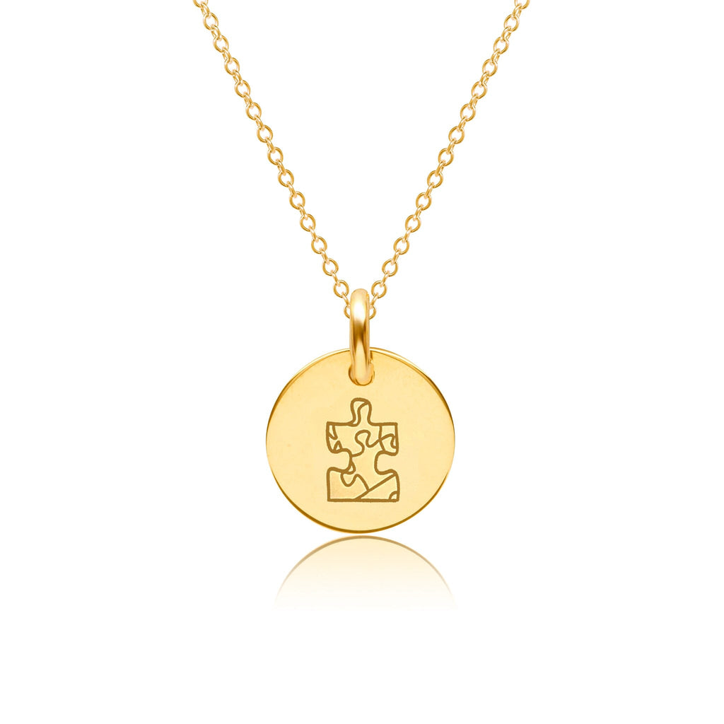14k Gold Mini Story Charm Necklace