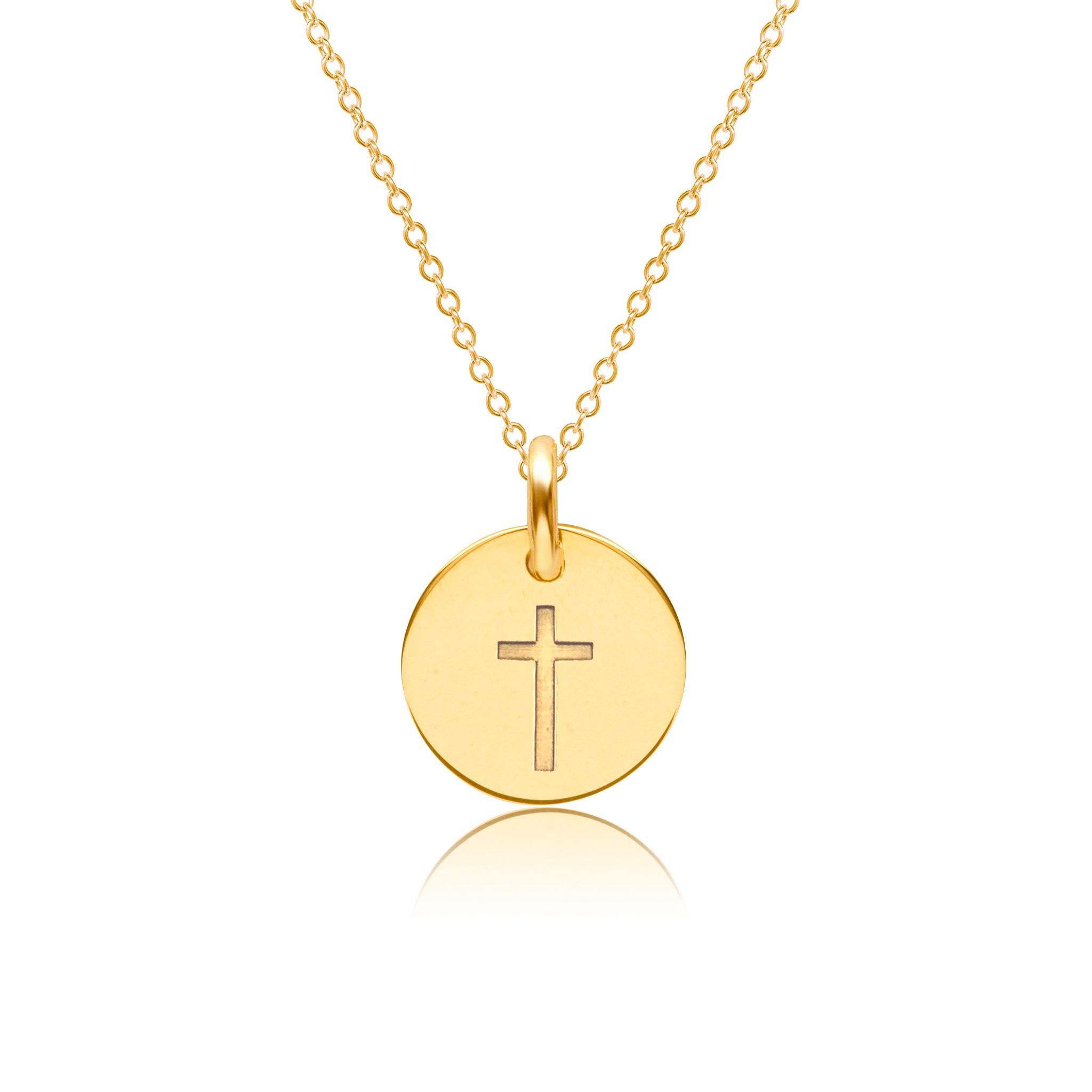 14k Yellow Gold hotsell Cross Charm Pendant