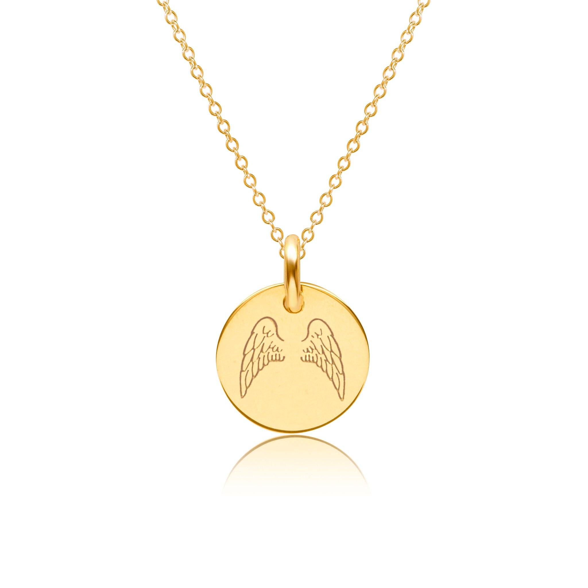 14K Yellow Gold Finish The Angels Heart - shops Free 24