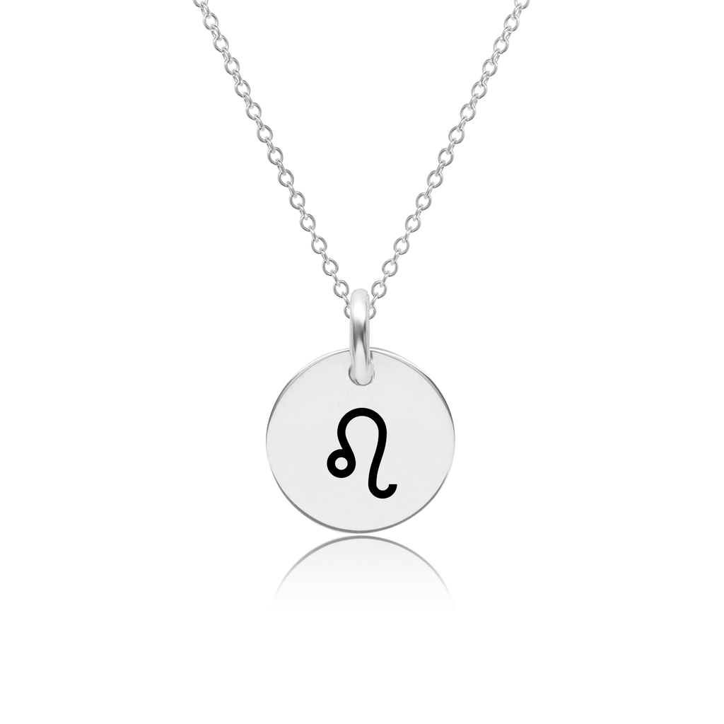 Silver Zodiac Circle Necklace