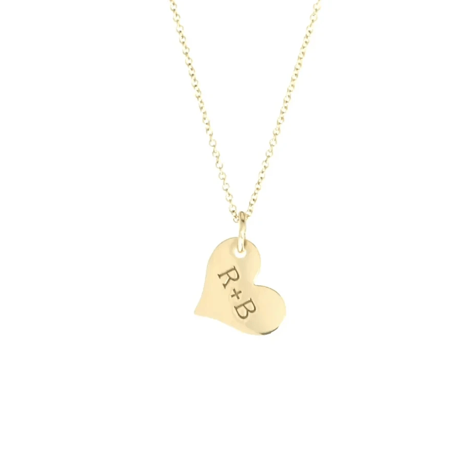 Gold Heart Necklace | Tiny Tags